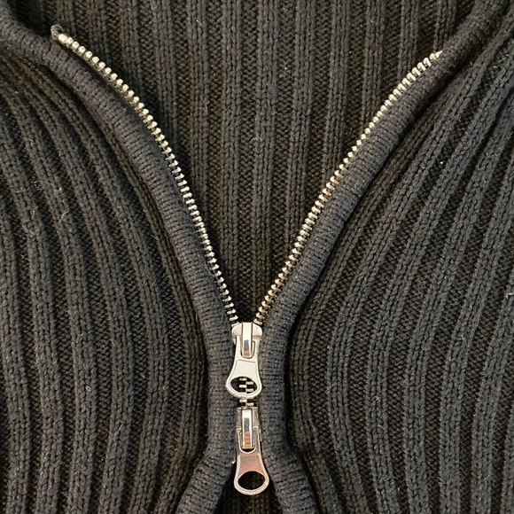 Cropped Zipper Cardigan - Picture 5 of 8